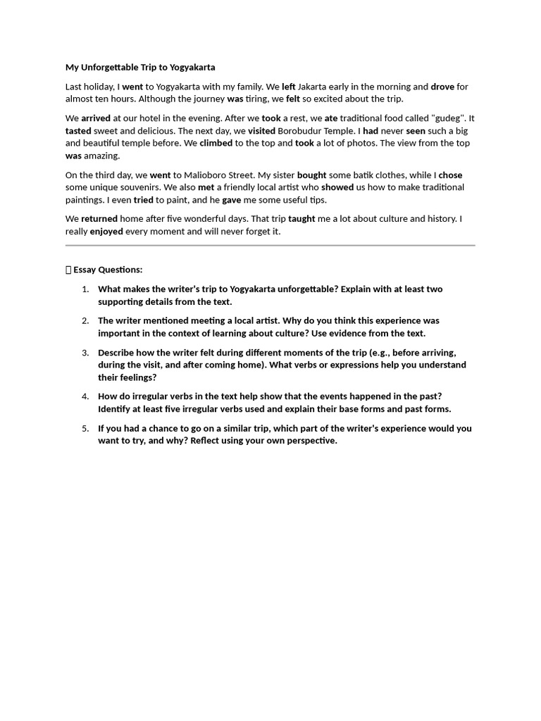 My Trip To Yogyakarta PDF