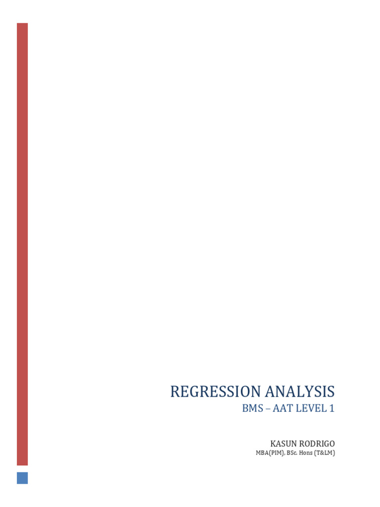 1755253710regression Analysis | PDF | Linear Regression | Scatter Plot