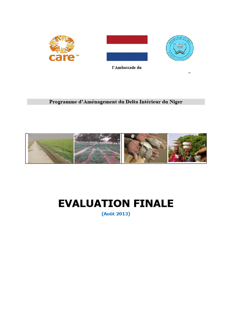 Évaluation finale du programme PADIN 2013 | PDF | Nourritures ...