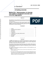 As 1012.20-1992 Methods of Testing Concrete Determination of Chloride and Sulfate in Hardened Concrete and Co