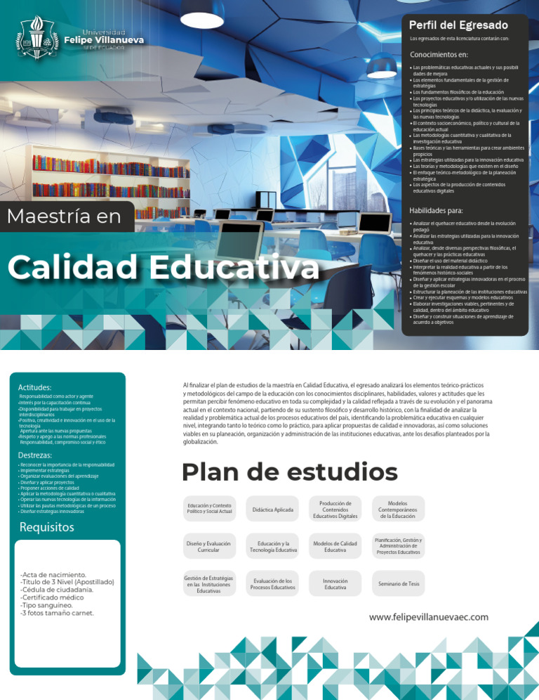 Maestría en Calidad Educativa: Egresados y Habilidades | PDF | Plan de ...