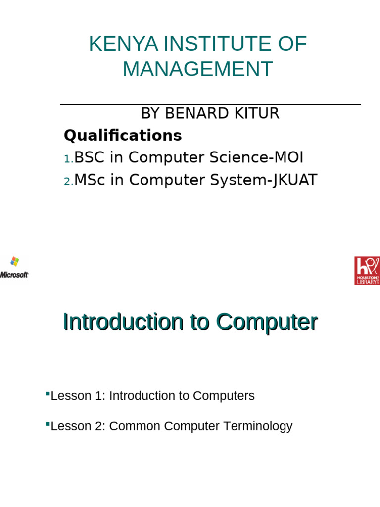 Introduction to Computer Basics | PDF | Computer Data Storage ...