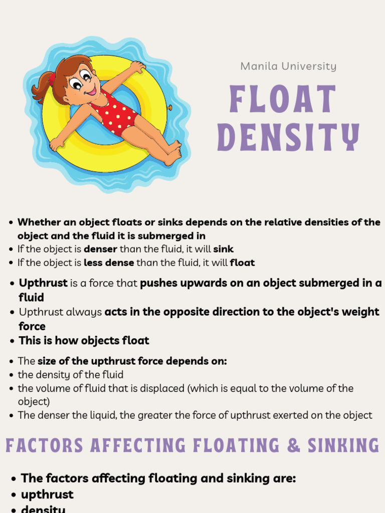 Factors Influencing Floating and Sinking | PDF