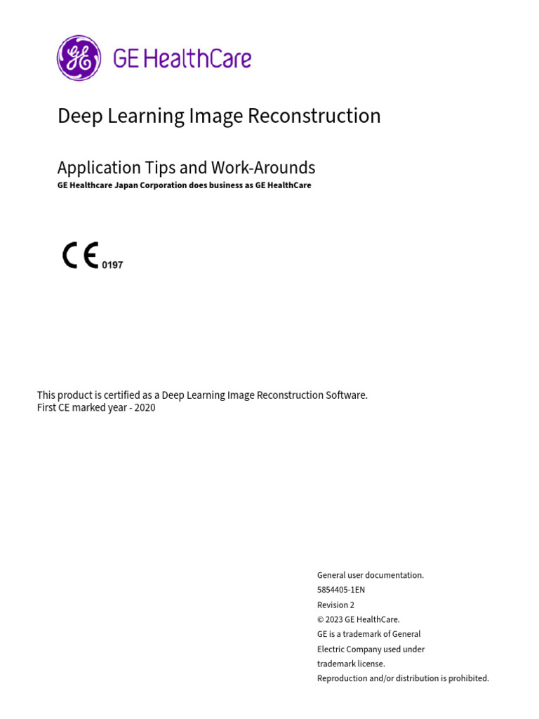Deep Learning Image Reconstruction Application Tips and Work-Arounds ...