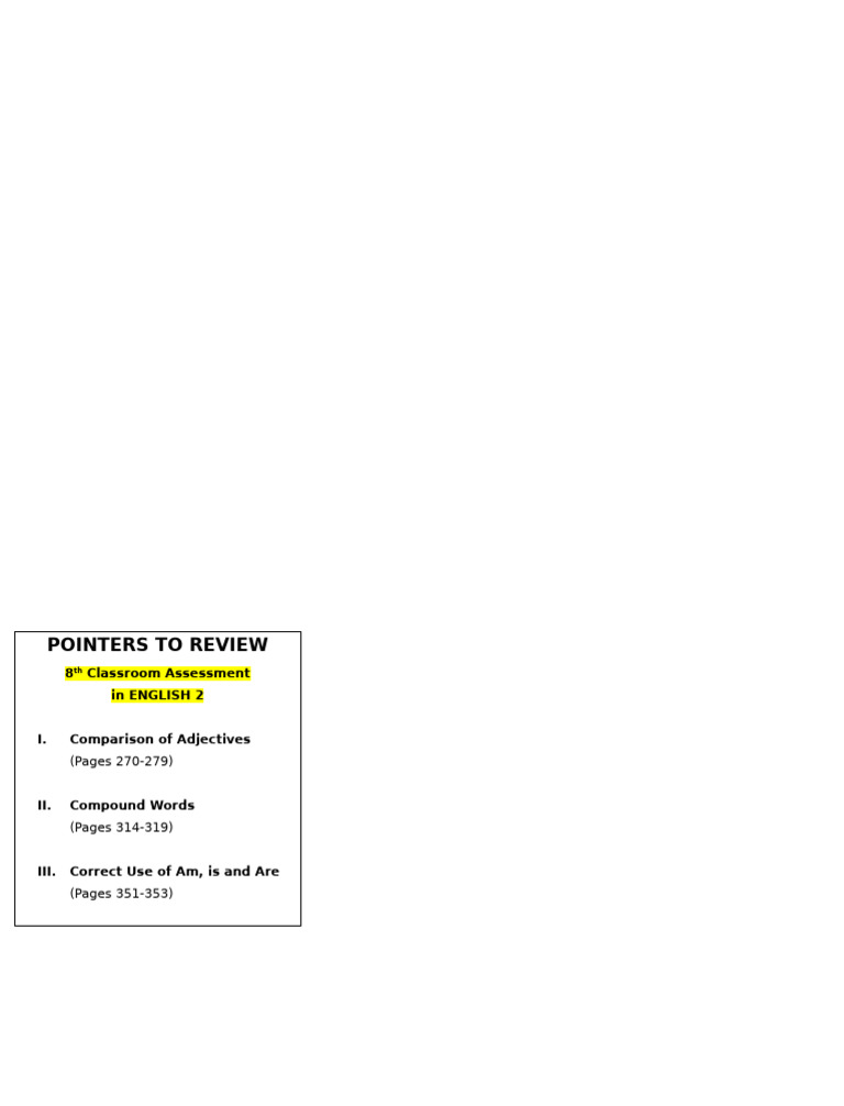 8th Grade English Assessment Guide | PDF