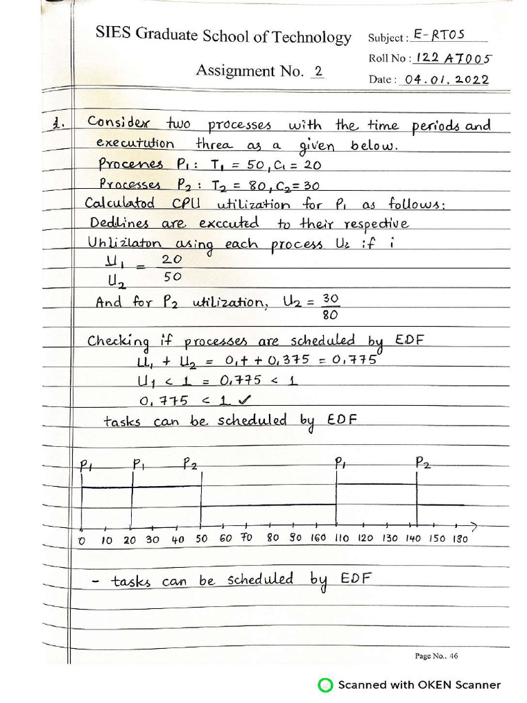 E-RTOS Assignment 2 - 122A7005 | PDF
