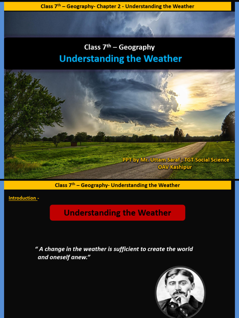 Vii Geography - Understanding The Weather | PDF | Humidity | Atmosphere ...