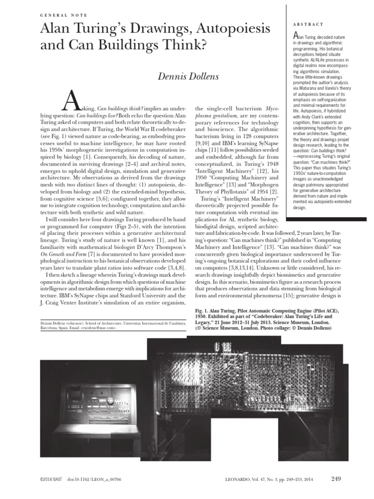 Turing's Drawings and Generative Architecture | PDF
