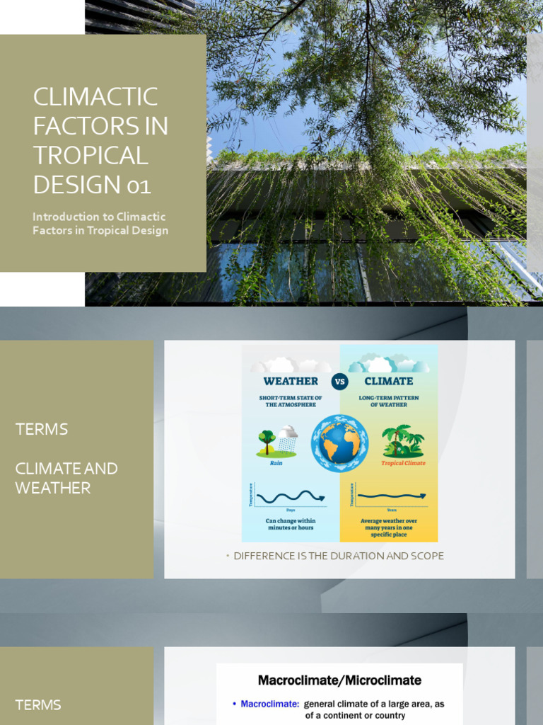 Tropical Design: Climate Considerations | PDF | Rain | Tropics