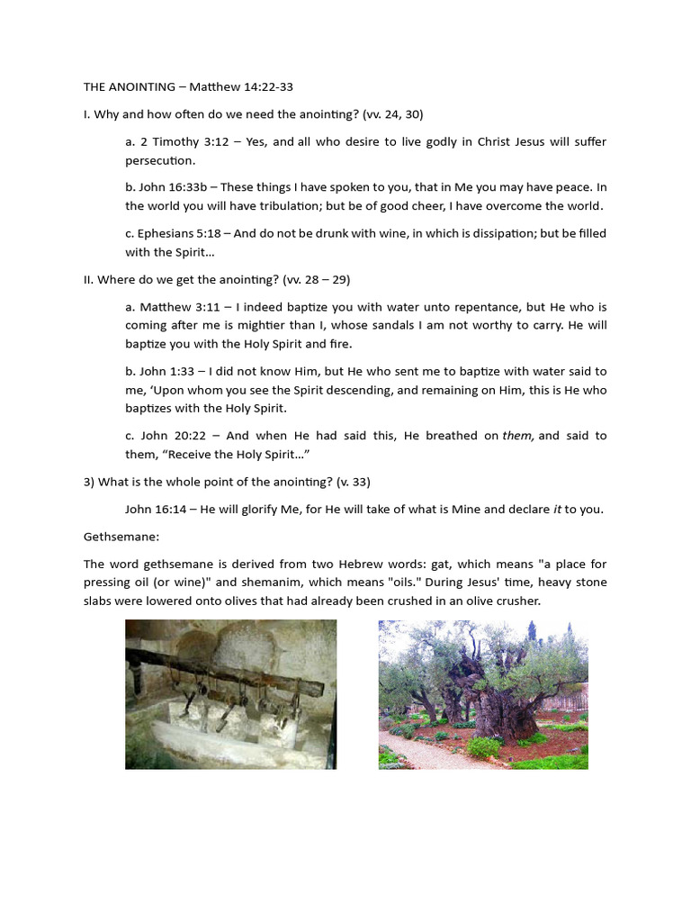 Understanding the Anointing | PDF
