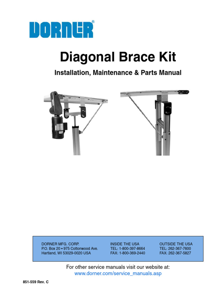 DORNER Diagonal Brace Kit | PDF