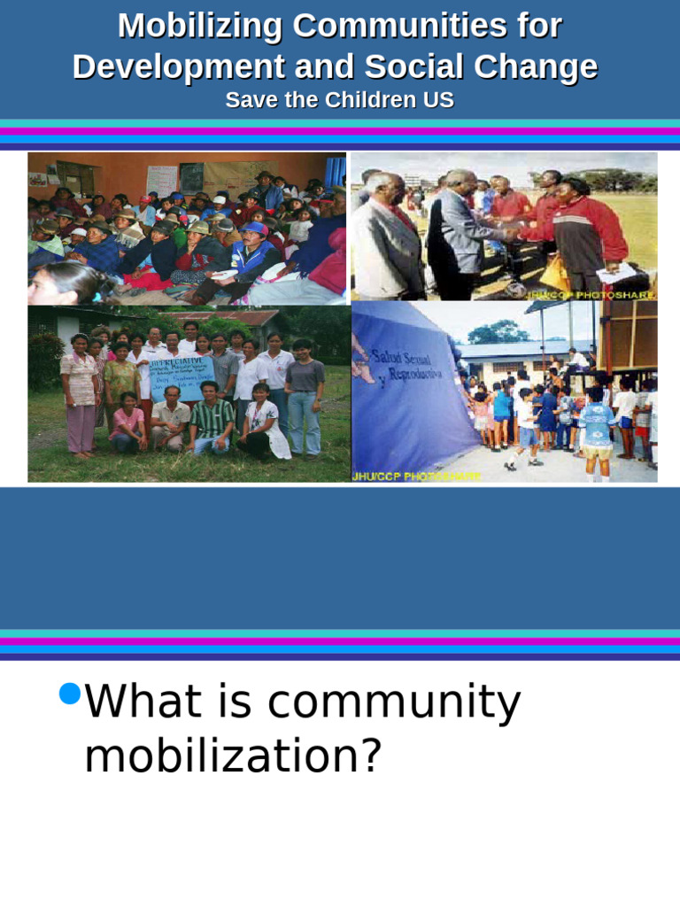 Community Mobilization for Development | PDF | Community | Leadership