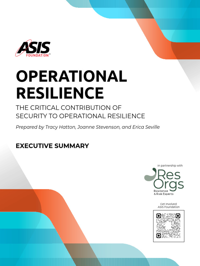 Enhancing Security for Operational Resilience | PDF | Governance ...