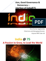 Globalization, Good Governance & Democracy - The Interface of India@75