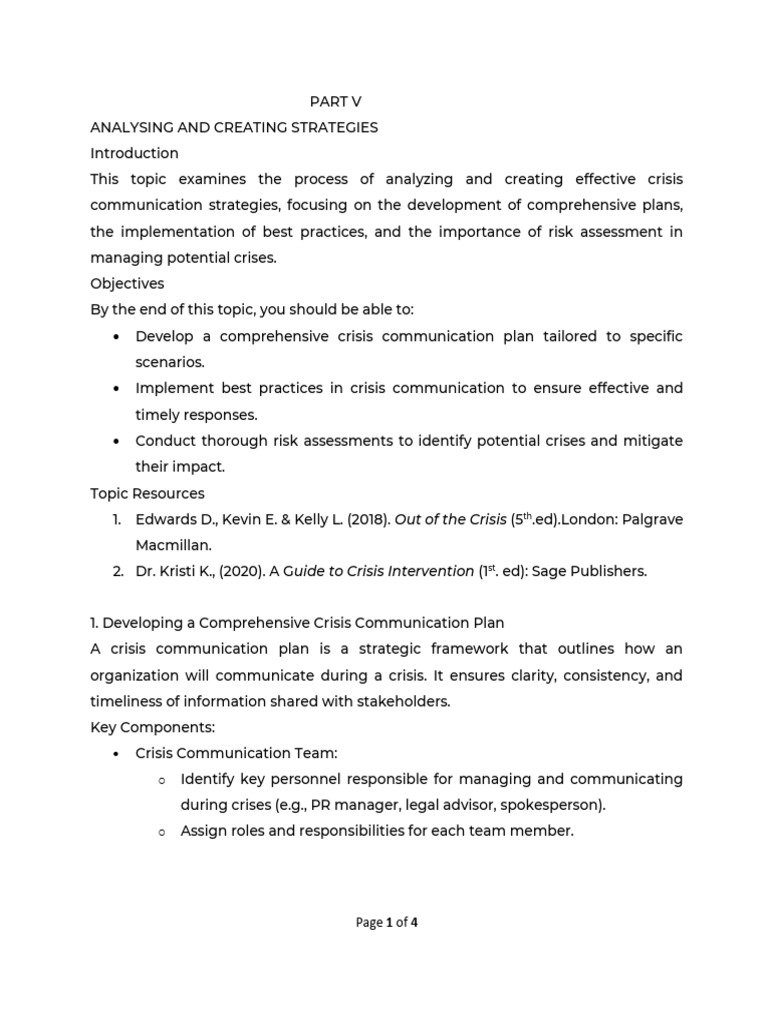 Topic 5. Analysing Creating Strategies | PDF | Risk Assessment | Risk