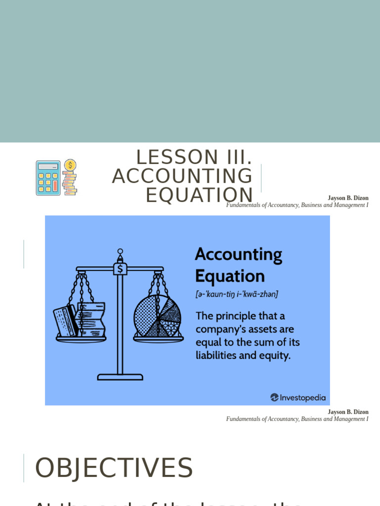Understanding the Accounting Equation | PDF | Equity (Finance) | Economies