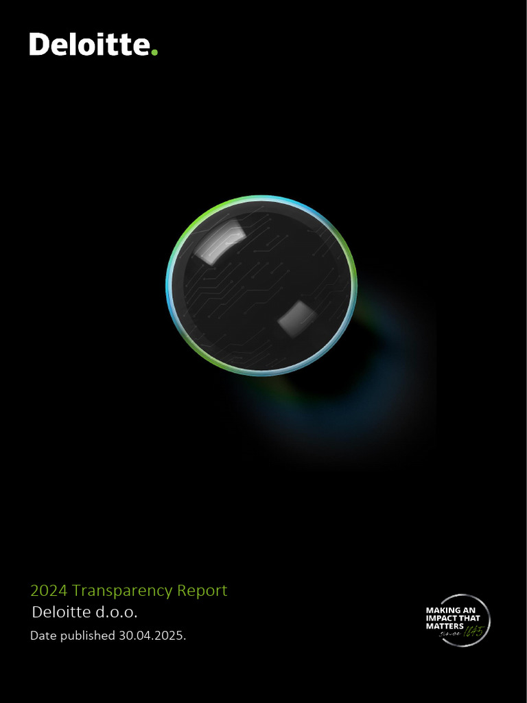 2024 Deloitte Croatia Transparency Report | PDF | Audit | Governance