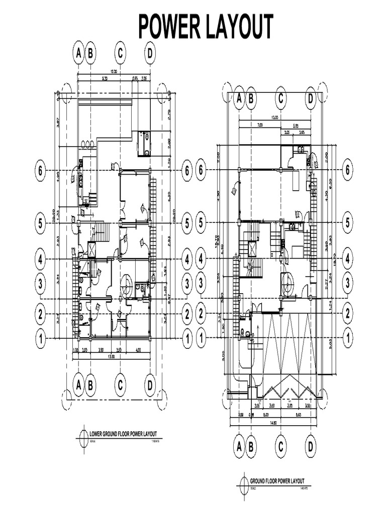 Ground Floor Power Layout Plan | PDF