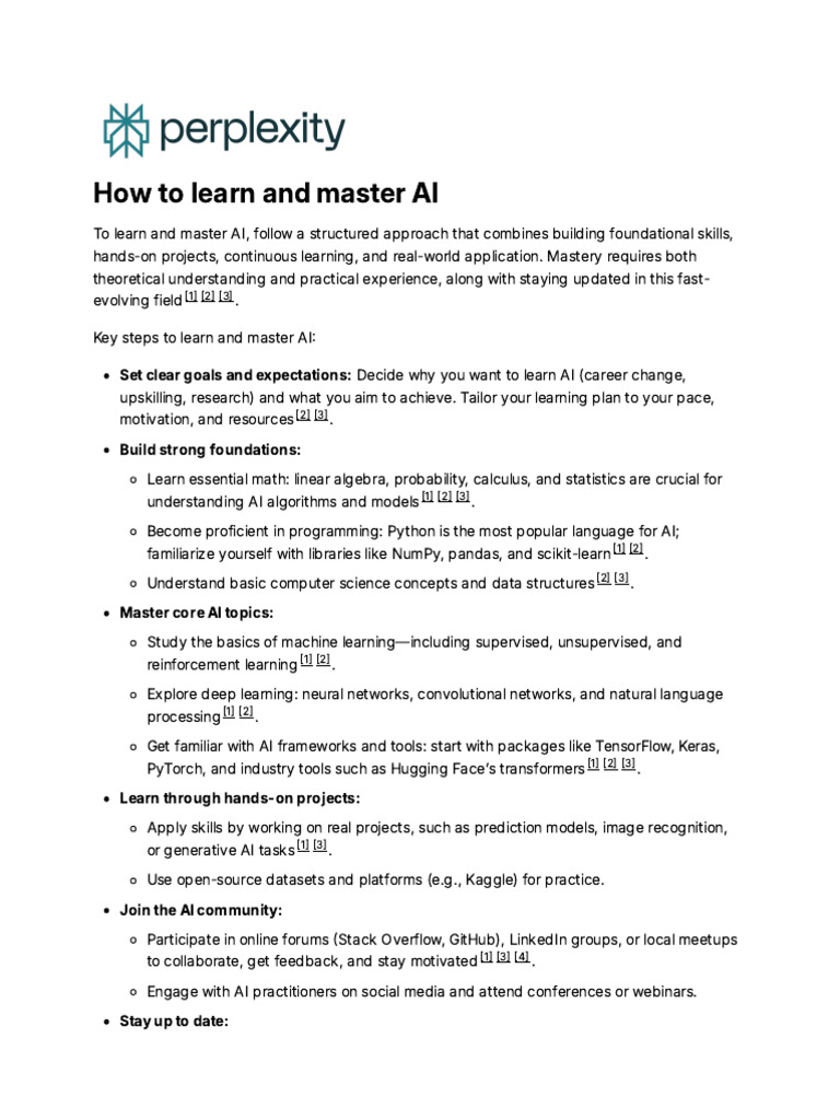 Mastering AI: A Structured Guide | PDF | Artificial Intelligence ...