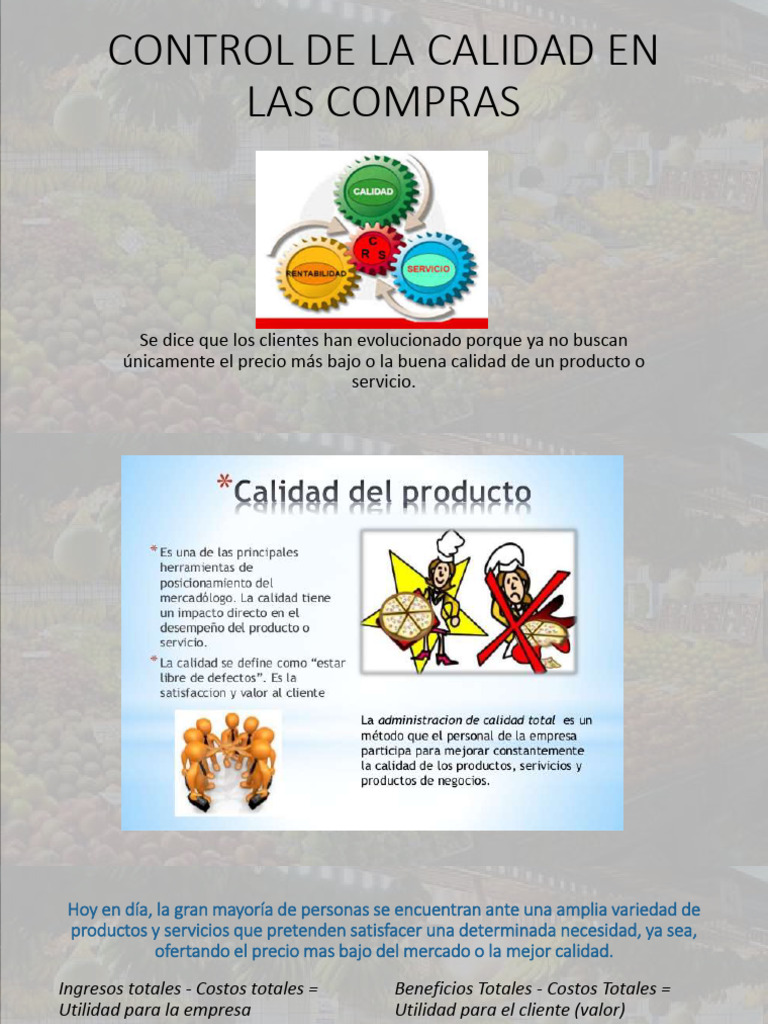 Control de Calidad en Compras Efectivas | PDF