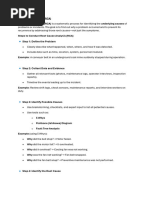 Six-Point Fault Finding Techniques | PDF | System | Troubleshooting