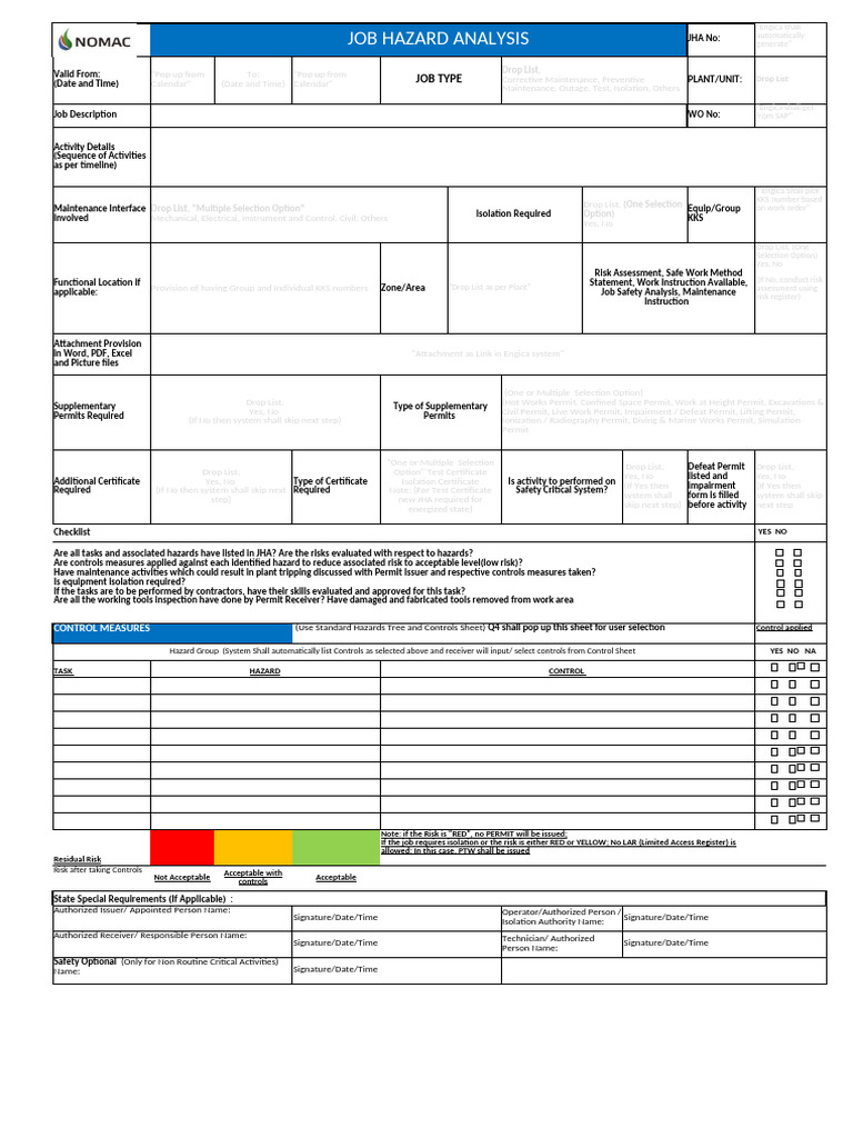 Job Hazard Analysis for Hot Work | PDF | Risk | Occupational Safety And ...