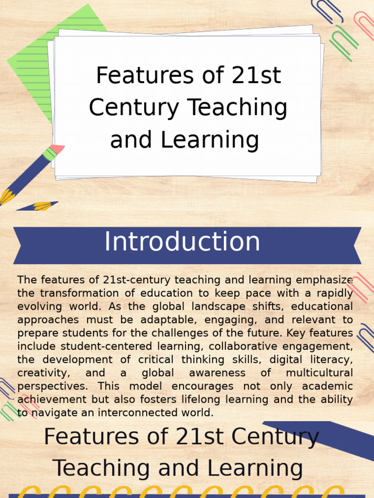 Features of 21st Century Learning and Teaching Reporter2 | PDF ...