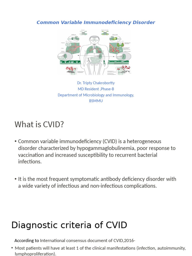 Understanding Common Variable Immunodeficiency | PDF | Diseases And ...