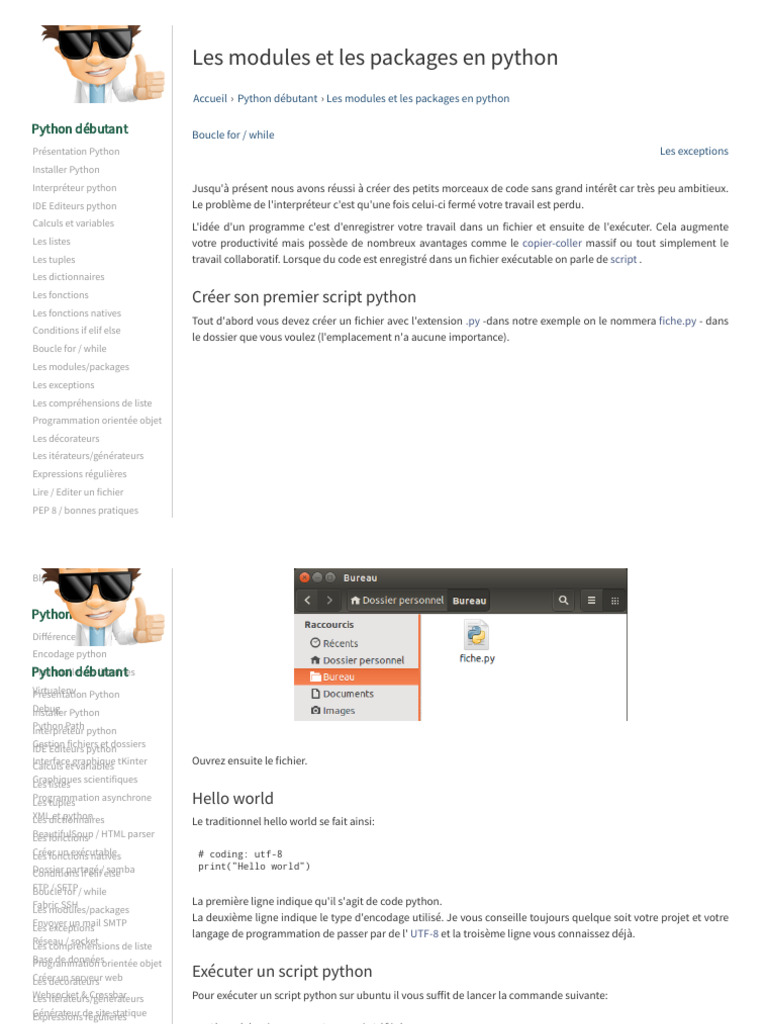 Modules et packages en Python | PDF | Python (Langage de programmation ...