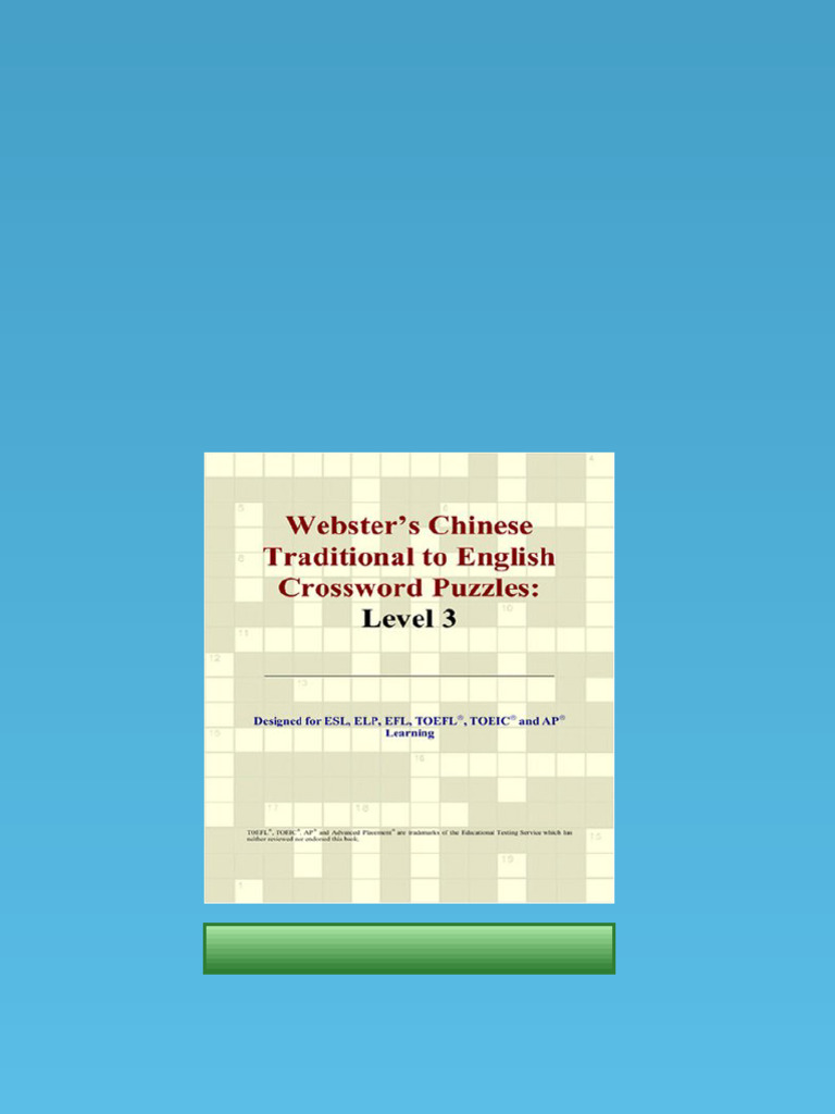 ebook webster s chinese traditional to english crossword puzzles