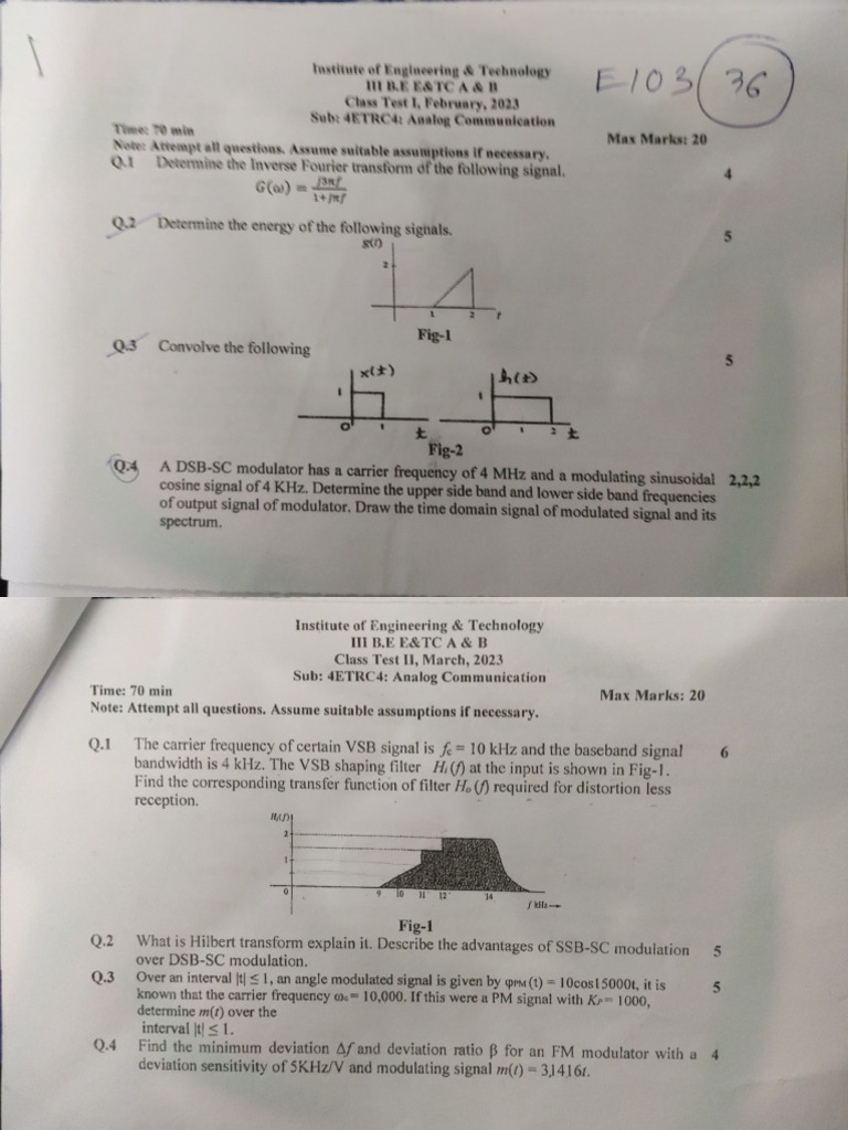 4th Sem All Papers 2022-23 | PDF