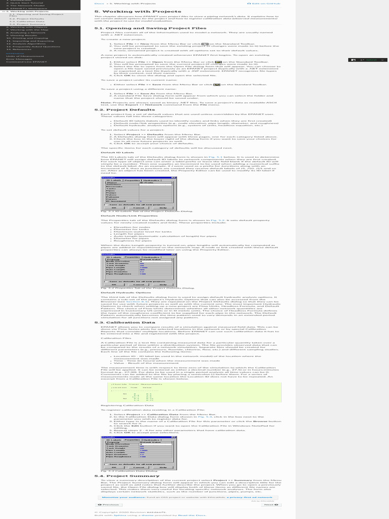 EPANET 2.2 User Manual Overview | PDF | Computer File | File Format