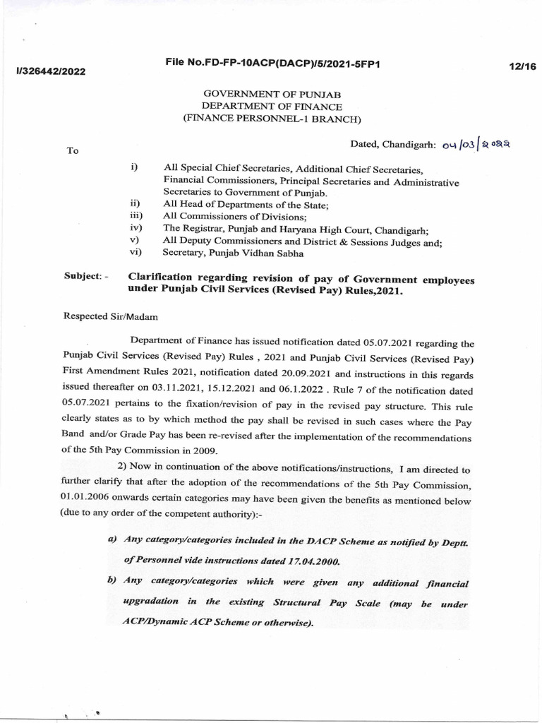 FD Letter Dated. 04.03.2022 | PDF
