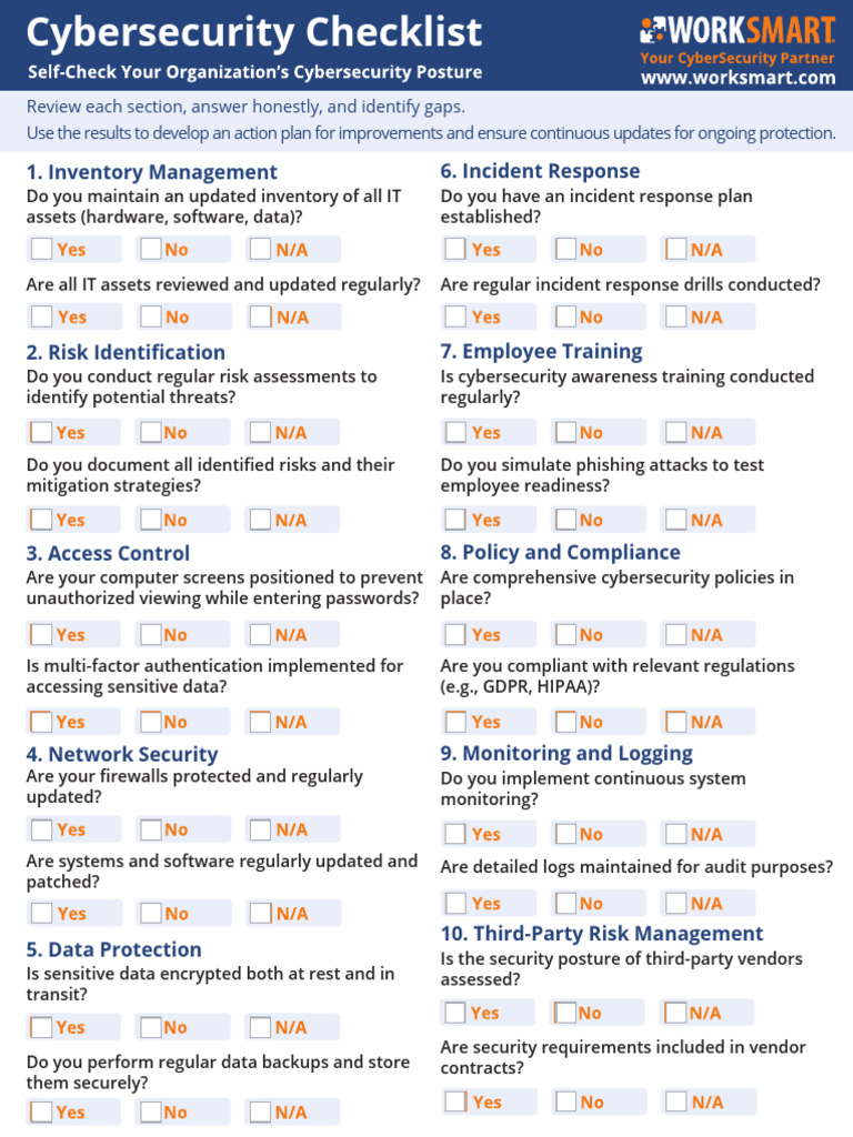 Cybersecurity Audit Checklist Guide | PDF
