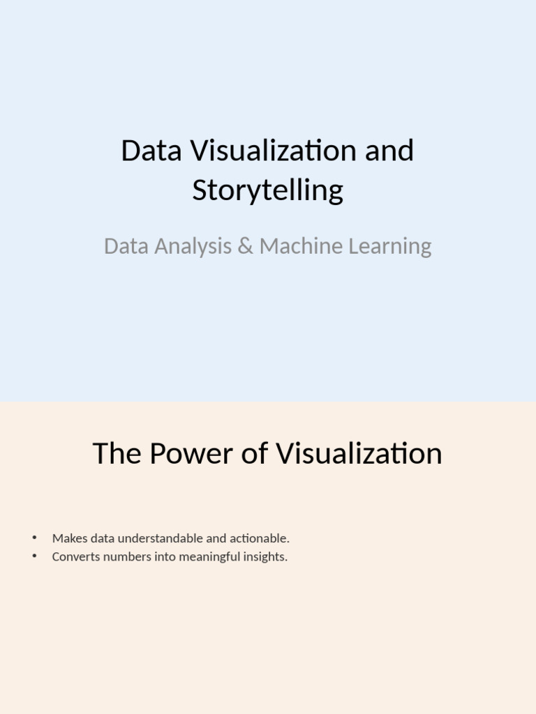 Data Visualization & Storytelling Guide | PDF