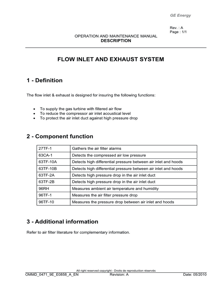 Flow Inlet & Exhaust System Manual | PDF