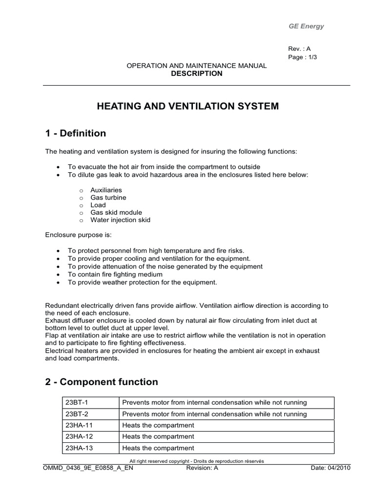 Heating and Ventilation System Manual | PDF | Sustainable Technologies ...