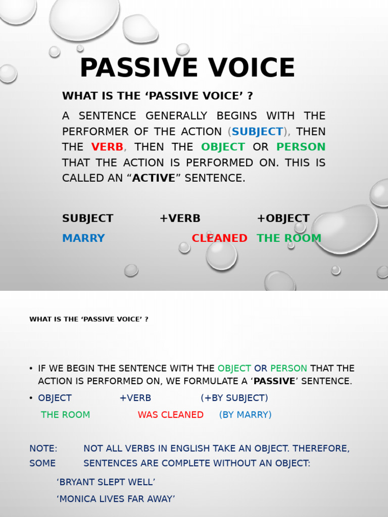 Understanding Passive Voice in English | PDF | Perfect (Grammar) | Verb