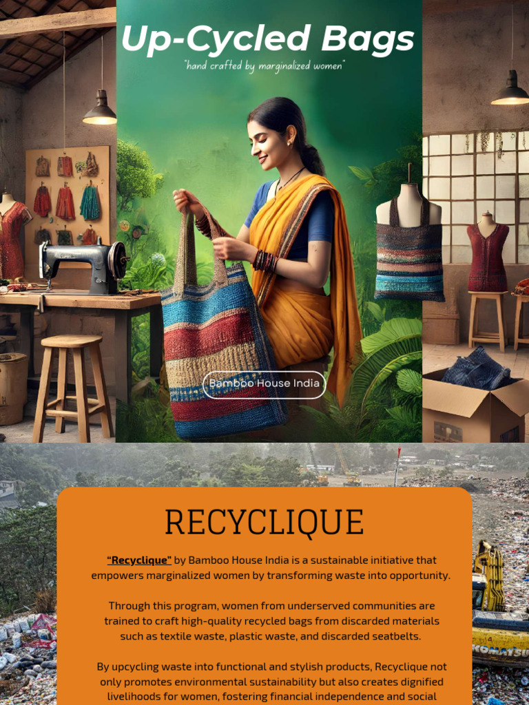 Upcycled Bags Empowering Women | PDF | Waste | Natural Environment