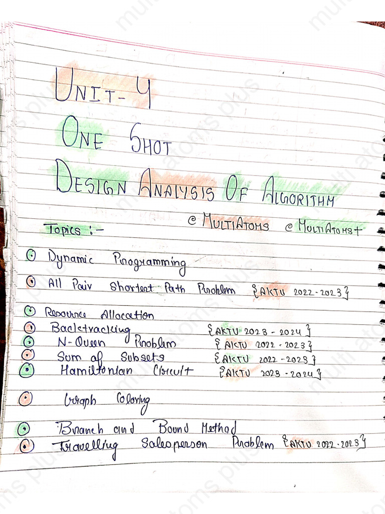 DAA Unit 4 by Multiatoms | PDF