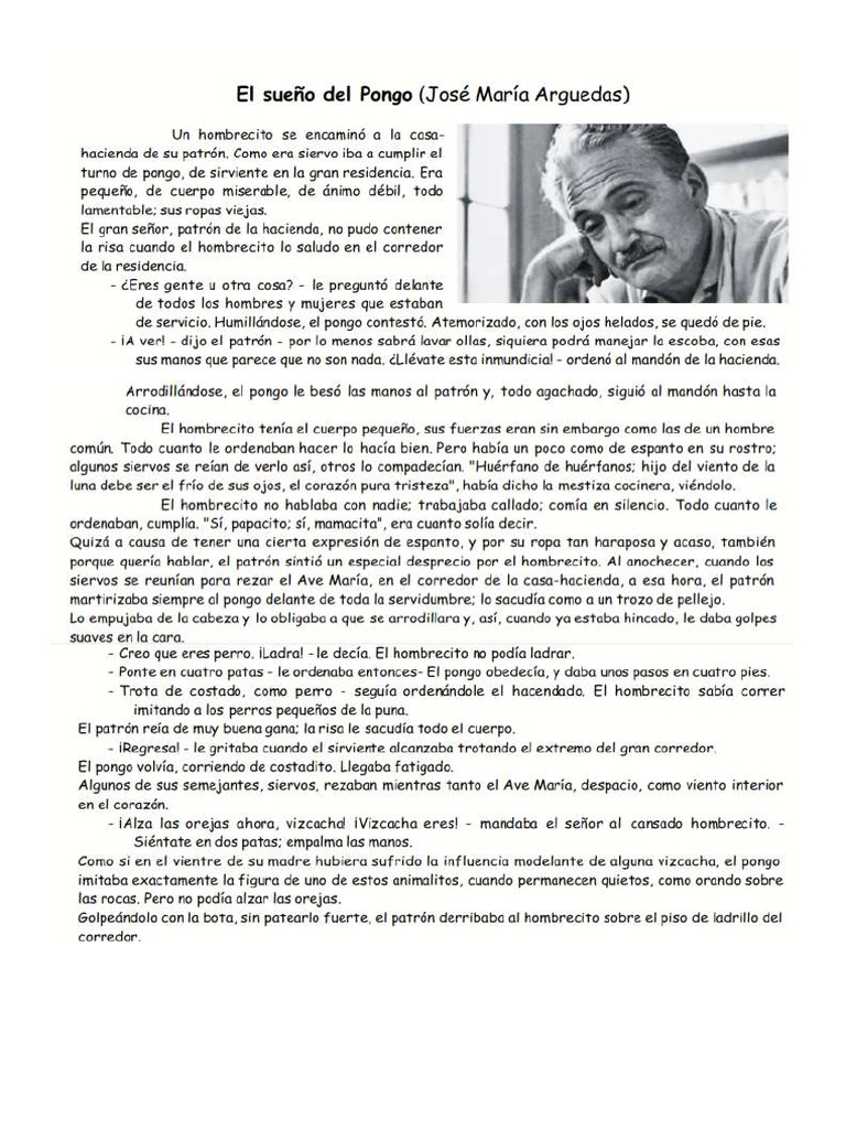 EL SUEÑO DEL PONGO | PDF