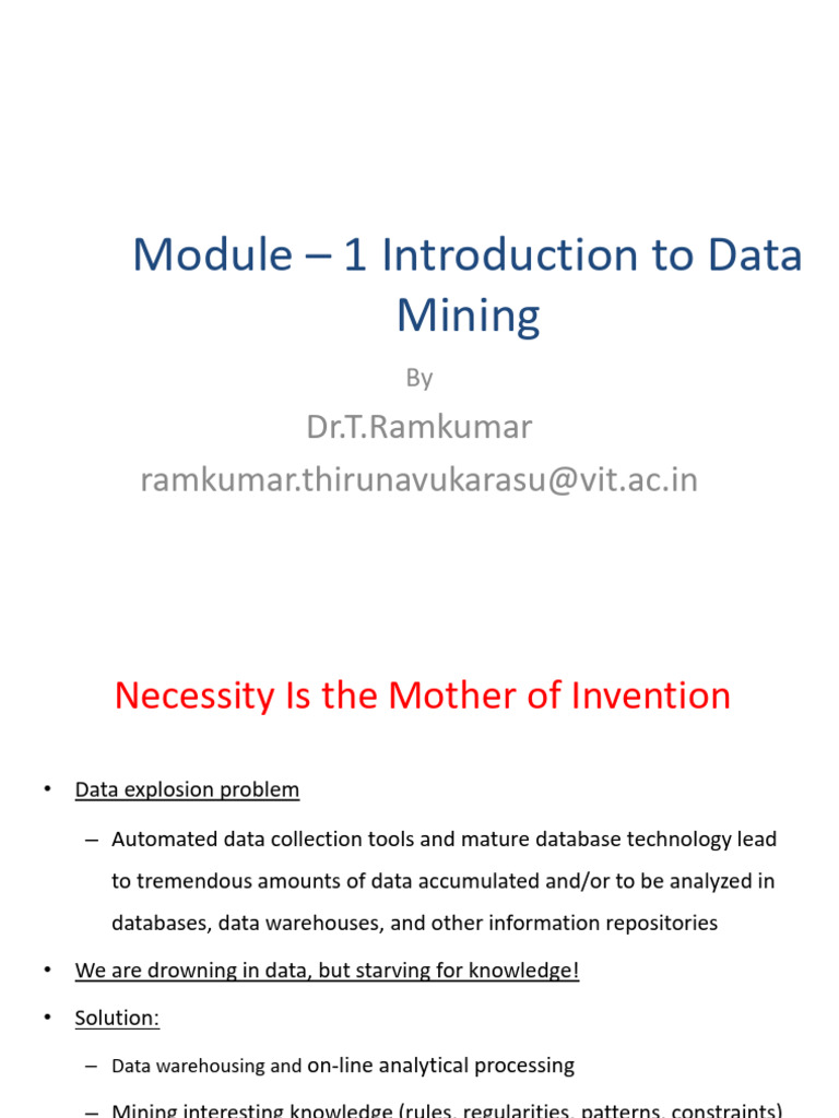 Introduction to Data Mining Concepts | PDF | Data Mining | Data