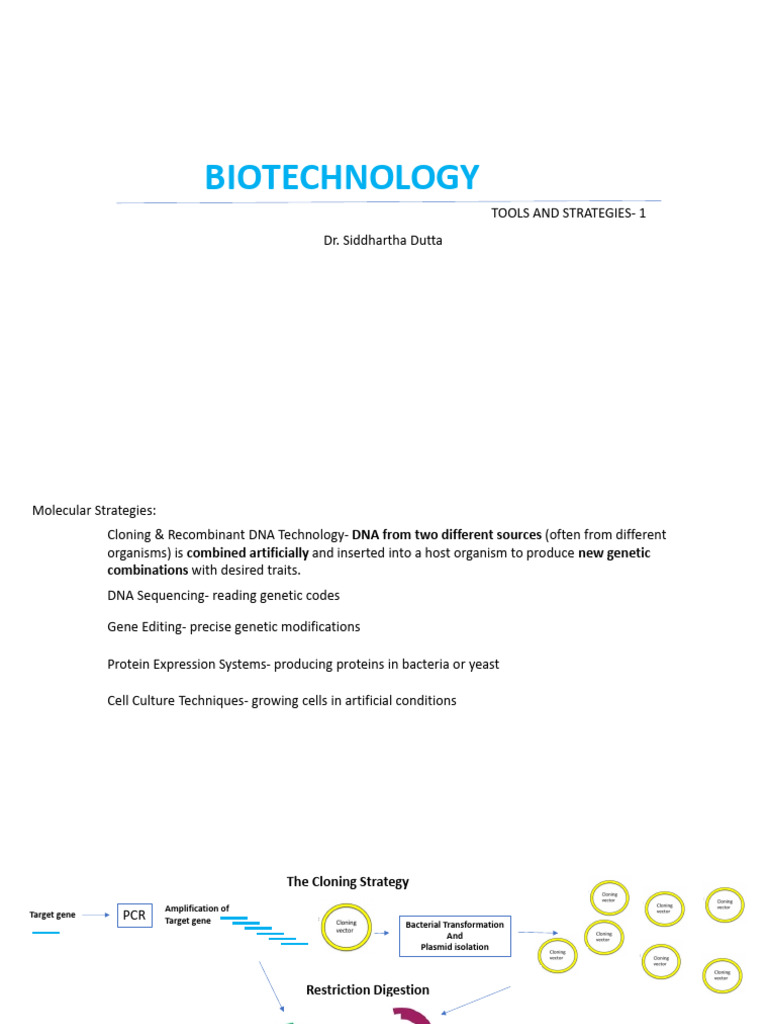 Biotechnology Cloning and DNA Techniques | PDF | Molecular Cloning ...