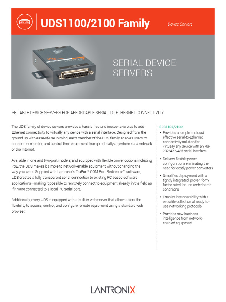 Affordable Serial-to-Ethernet Device Servers | PDF | Computer ...