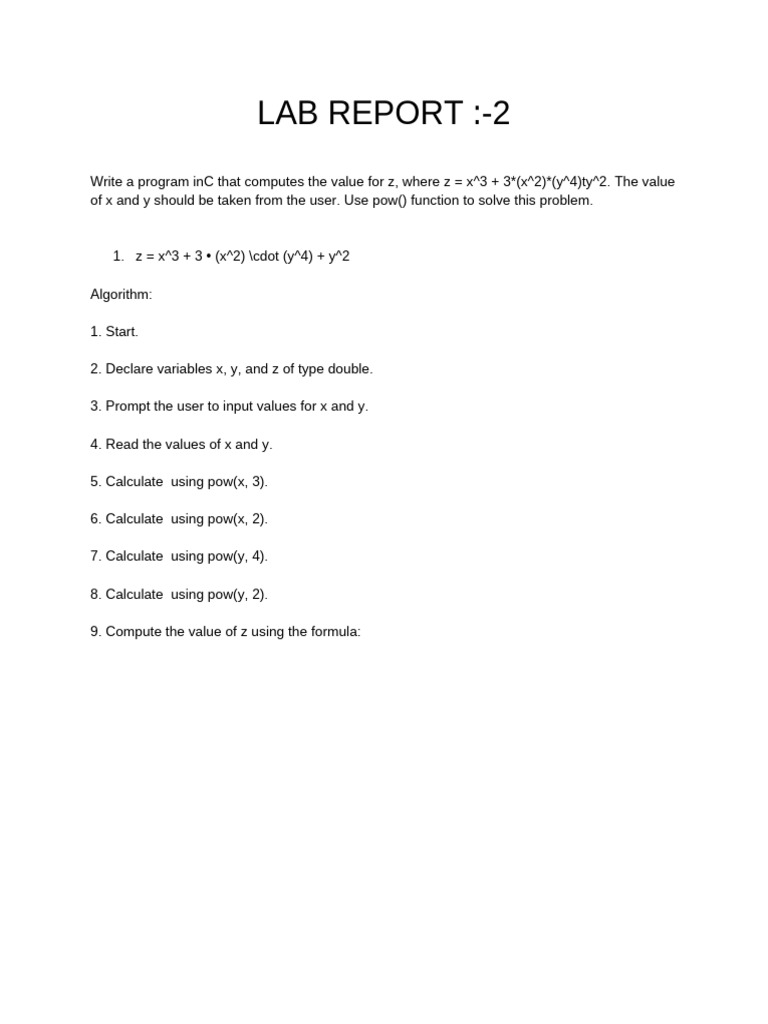 Lab 2 A | PDF