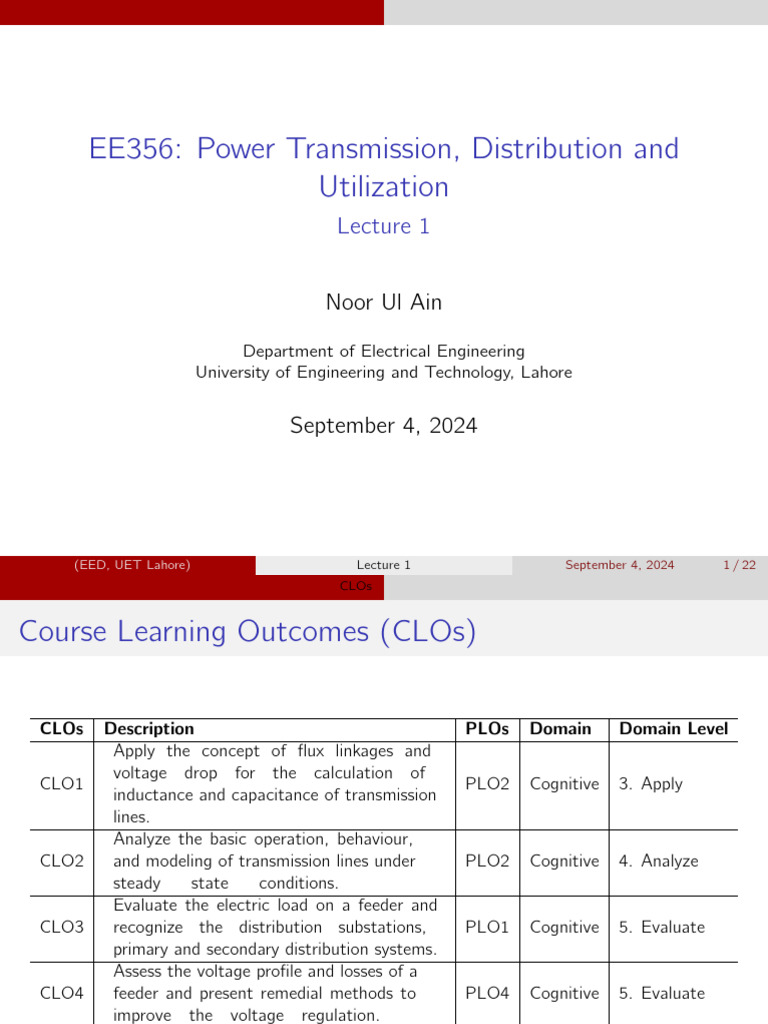 Power Transmission & Distribution Overview | PDF | Electric Power ...
