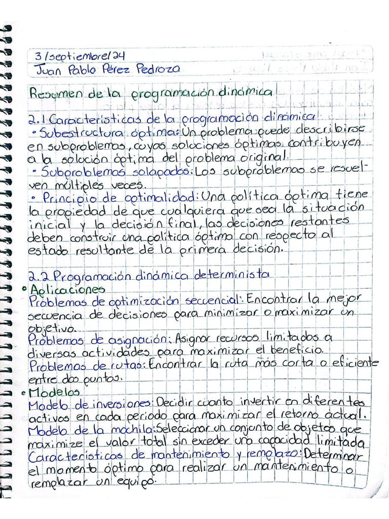 ResumenProgramacionDinamica JPPP | PDF