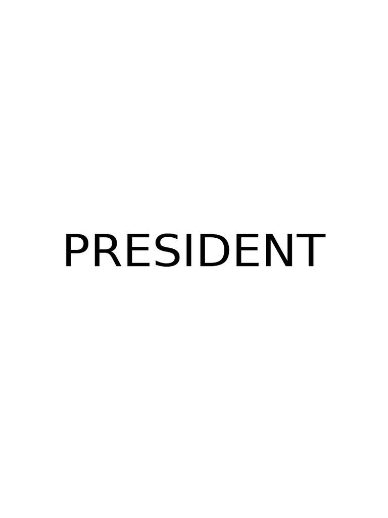 President | PDF