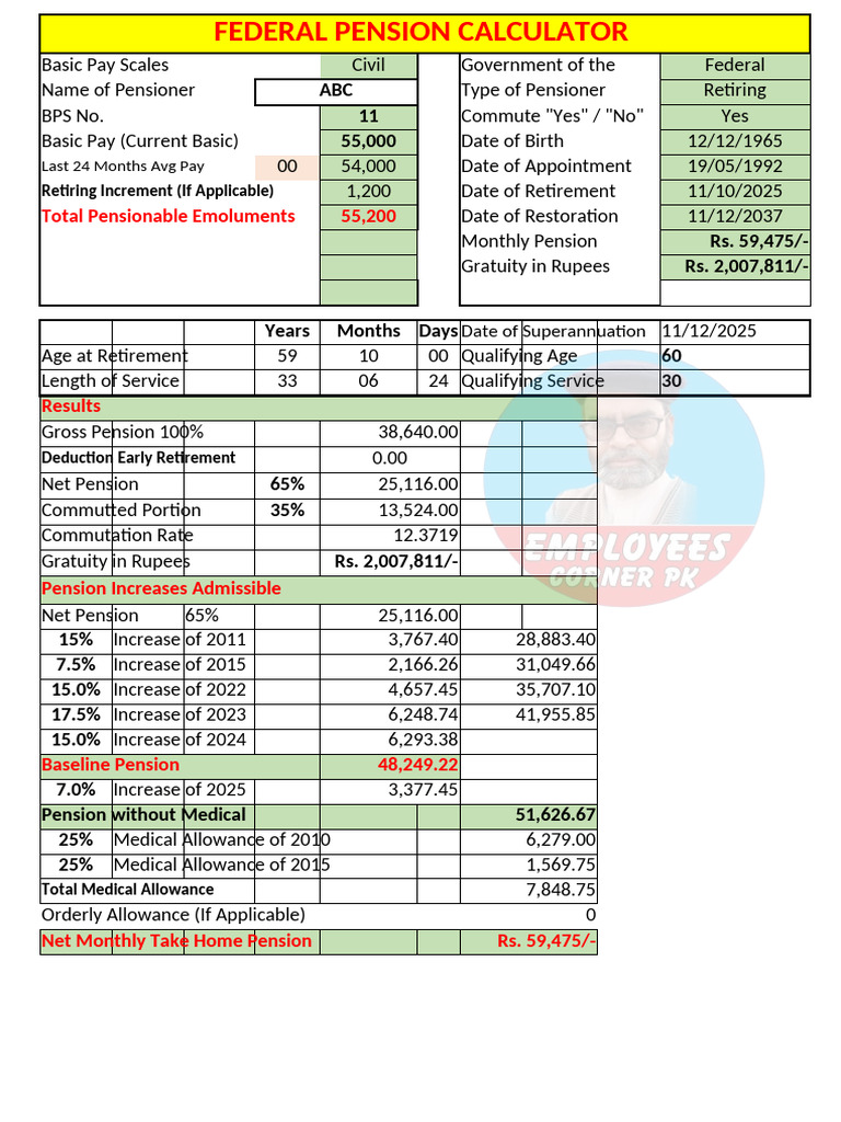 Pension Calculation Tools for 2025 | PDF | Pension | Personal Development