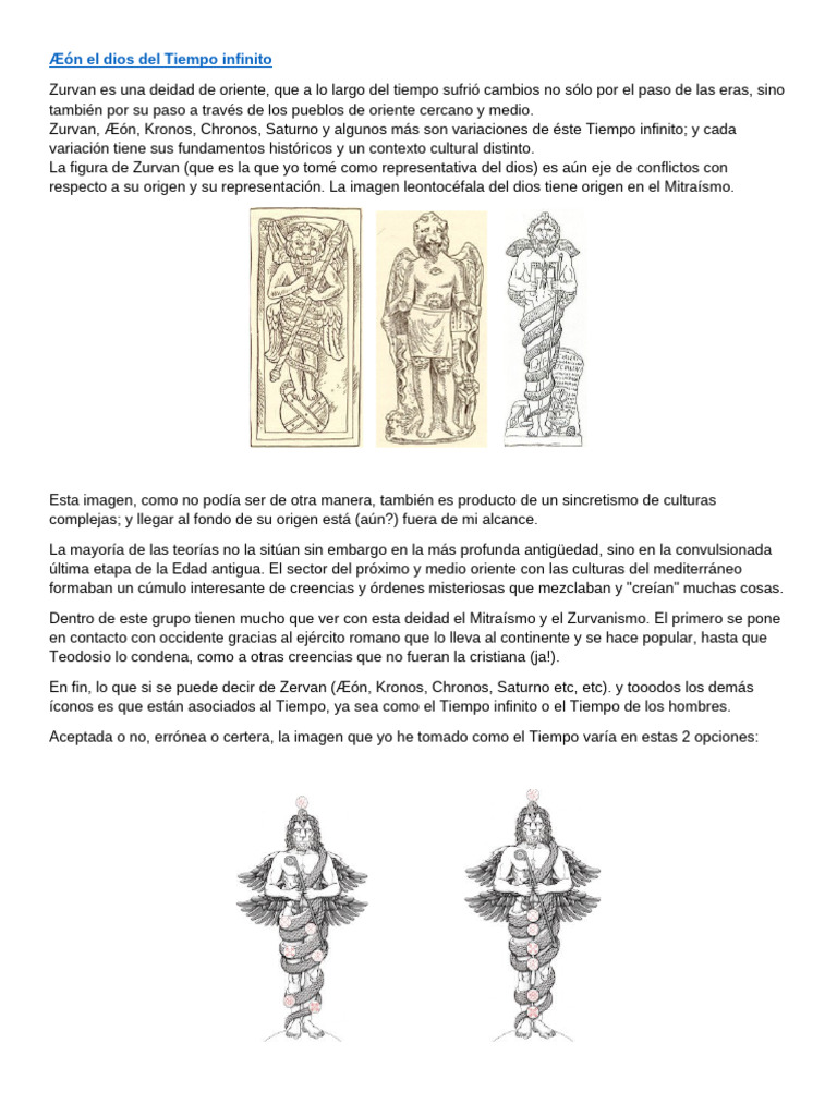Zurvan: Dios del Tiempo y su Simbolismo | PDF | Zoroastrismo